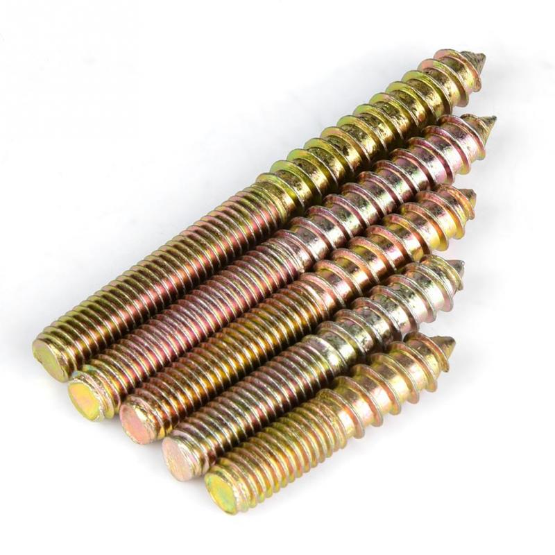 60Pcs M8 Dowel Screw Woodworking Furniture Connector Double Ended Screw Hanger Bolt Dowel Screws 60Pcs M8 Dowel Screw Woodworking Furniture Connector Double Ended Screw Hanger Bolt Dowel Screws