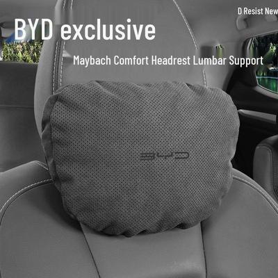 Almofada de Pescoço BYD Han EV: Conforto em camurça para Seal, Song Plus, Tang DMI, Qin Pro, Yuan.