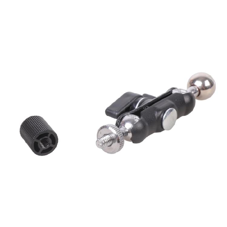 1/4inch Threaded to 17mm Ball Head Threaded Screw Adapter Double Head for DSLR Camera Microphone Attachment Accessories
