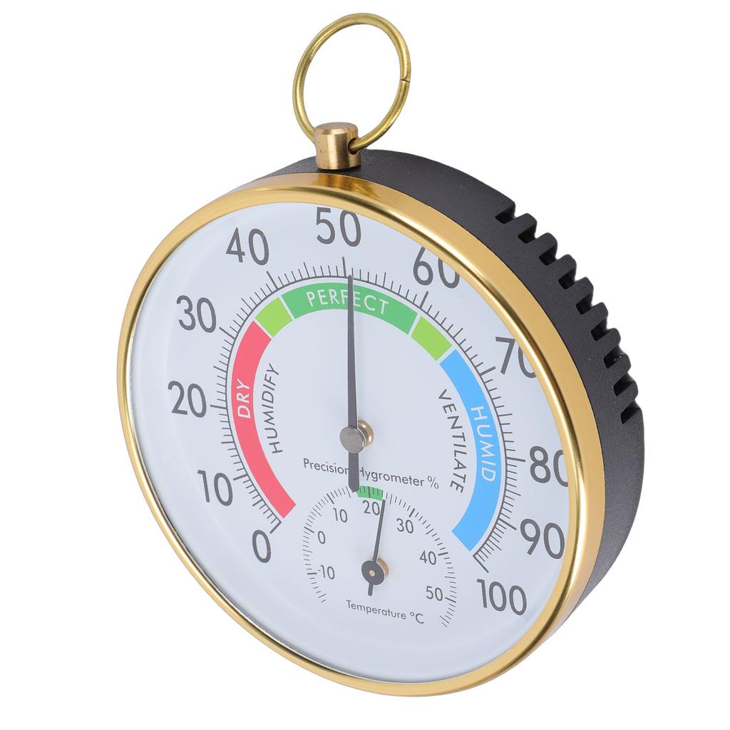 Indoor Thermometer Hygrometer Wall Hanging Temperature Humidity Meter for Greenhouse Home Warehouse Office 3.94in