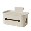 Tissue Box, Living Room Pumping Carton, Wall-Mounted Multi-Function, No Punching, Bathroom Pumping Box Storage, Home Use