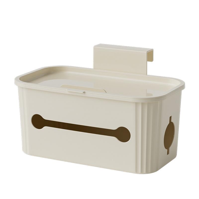 Tissue Box, Living Room Pumping Carton, Wall-Mounted Multi-Function, No Punching, Bathroom Pumping Box Storage, Home Use