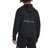 Under Armour Felpa sportiva con cappuccio da uomo Johnson Series in cotone pesante solido, nero 1380151-001