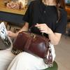 Genuine Leather Women's Bag New Fashionable Top Vegetable Tanned Cowhide Shoulder Bag Korean Style Versatile Hand Crossbody Bag