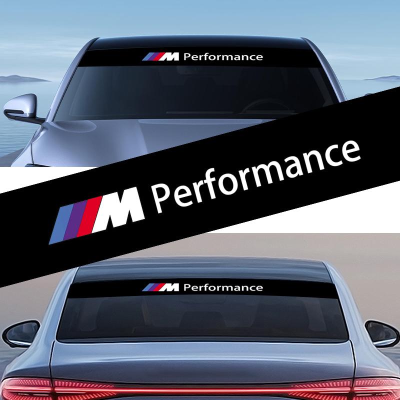 Car Front Windshield Stickers Front and Rear Decorative Emblem For BMW M E34 E36 E60 E90 E46 E39 E70 F10 F20 F30 X5 X6 X1 M3 M5 M6 E71 F01 F02 F87