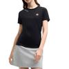 FILA X Tim Lahan Minimalist Fashion Versatile Solid Color Breathable Short Sleeve Regular T-Shirt Women Tops Black F51W529111F-BK