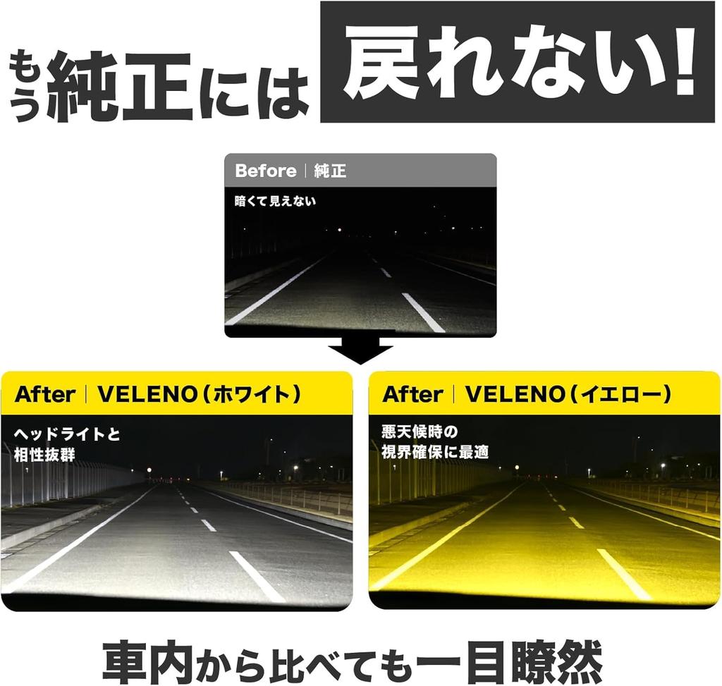 VELENO H8 H11 H16 Fog Super Compatible with 12V Vehicle Inspection 2 f055 Lights/Headlights, 14900lm, White, Bright, Vehicles, Compliant, Aftermarket,