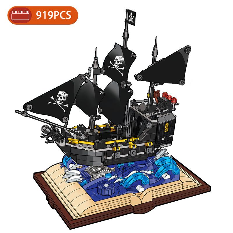 First-Class Pirate High-Standard Water-Boat High-Standard Sail-Nautical-Craft Assembly-Kit High-Standard Royal Navy Warship Premium-Quality