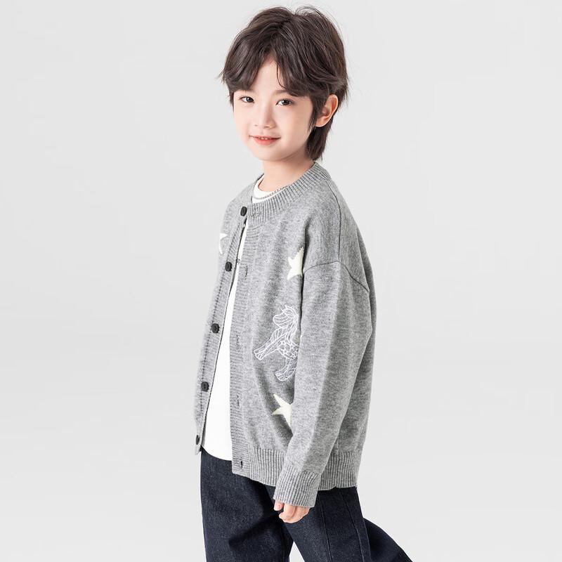 Boys  Cartoon Embroidered Knitted Sweater 110