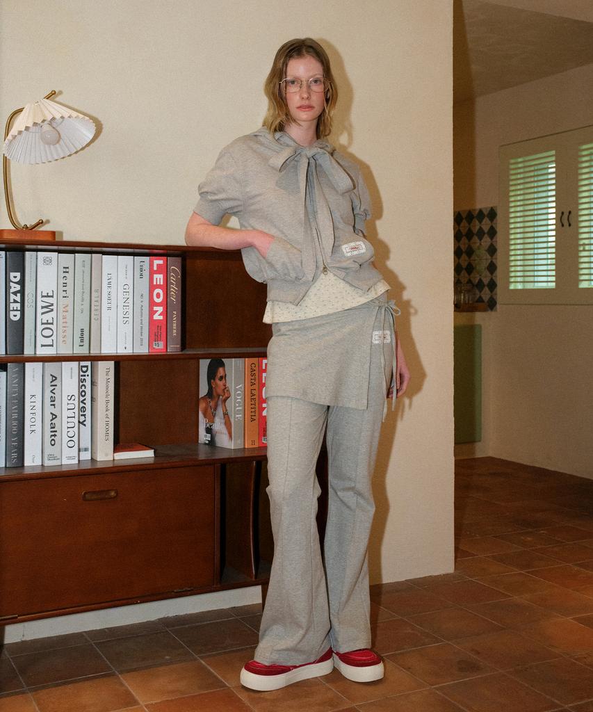 Baitalssain Wrap Skirt Training Pants (Melange Gray)