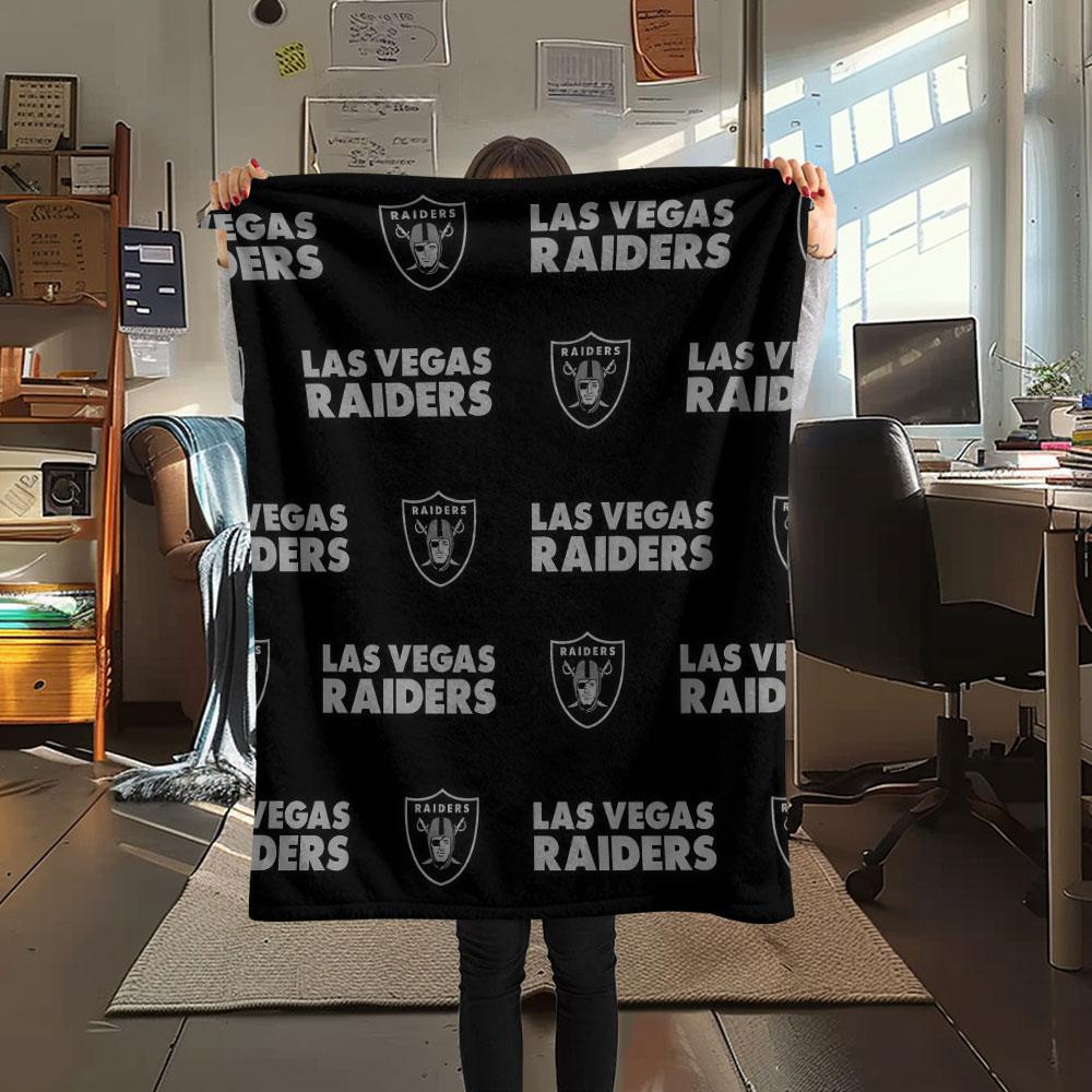 Black Raiders Printed Flannel Blanket, Soft Throw for Bedroom Sofa, Washable, Fan Merchandise, Great Gift.