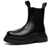 big size men fashion party nightclub high chelsea boots designer autumn winter shoes cowboy original leather boot platform botas