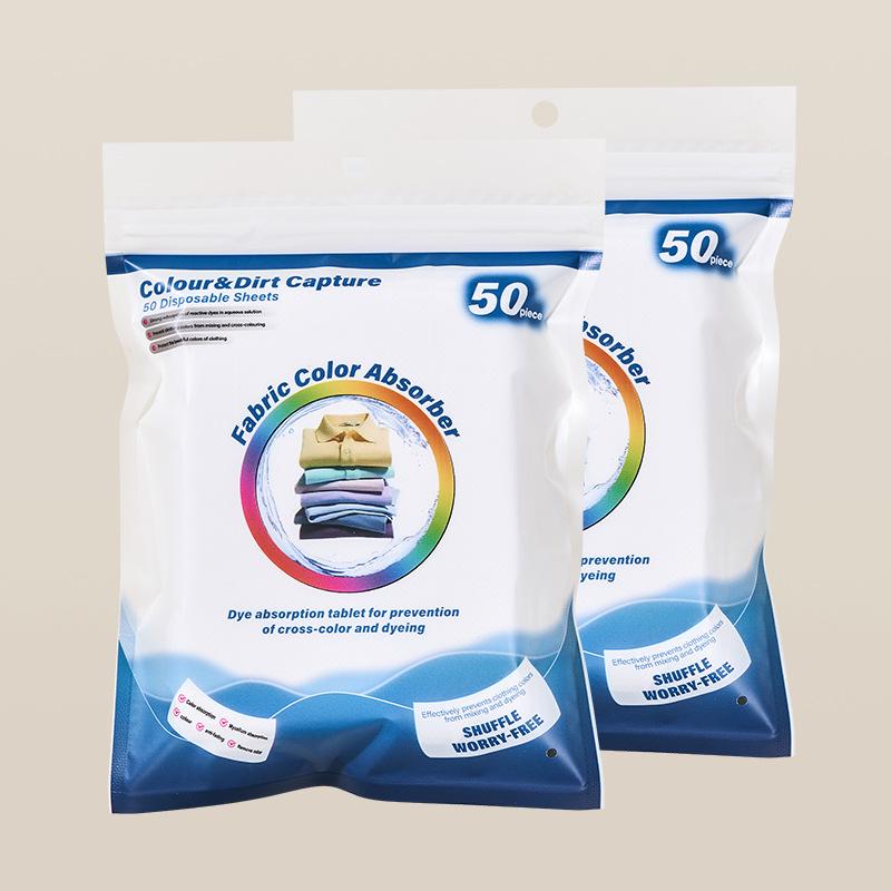 Color-absorbing sheets: prevent color bleeding in mixed washes, ensuring clothes stay vibrant and dye-free. Family pack included.