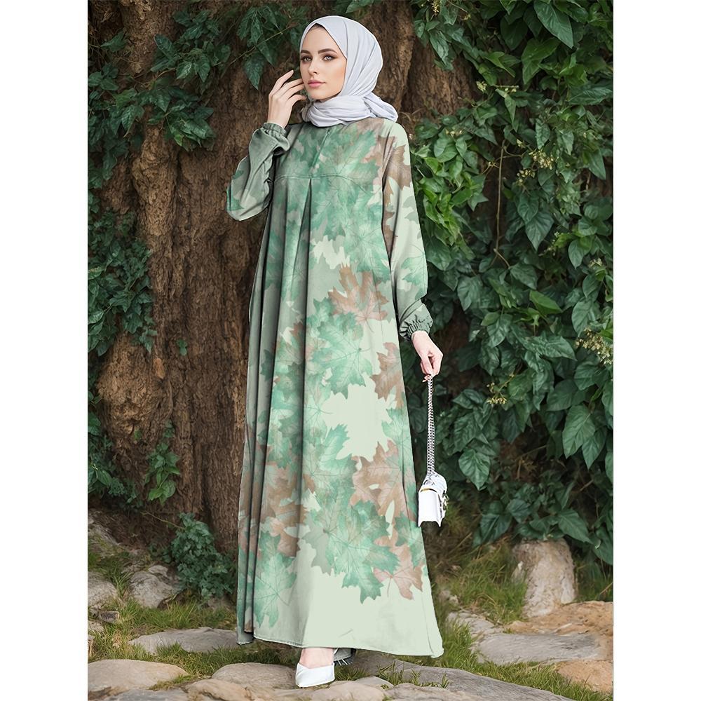 

Мусульманские женские халаты, свободный повседневный стиль, уникальный узор, подходят для повседневной носки, удобные и элегантные, рекомендованы в 2025 году 2XL золотой