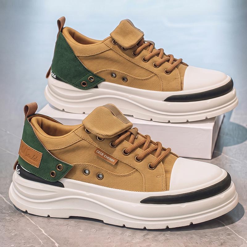 Pánské ležérní módní plátěné tenisky pro všechny sezóny, na skateboarding, pro studenty, pohodlné, pro kluky, trendy, s měkkou podrážkou, prodyšné boty