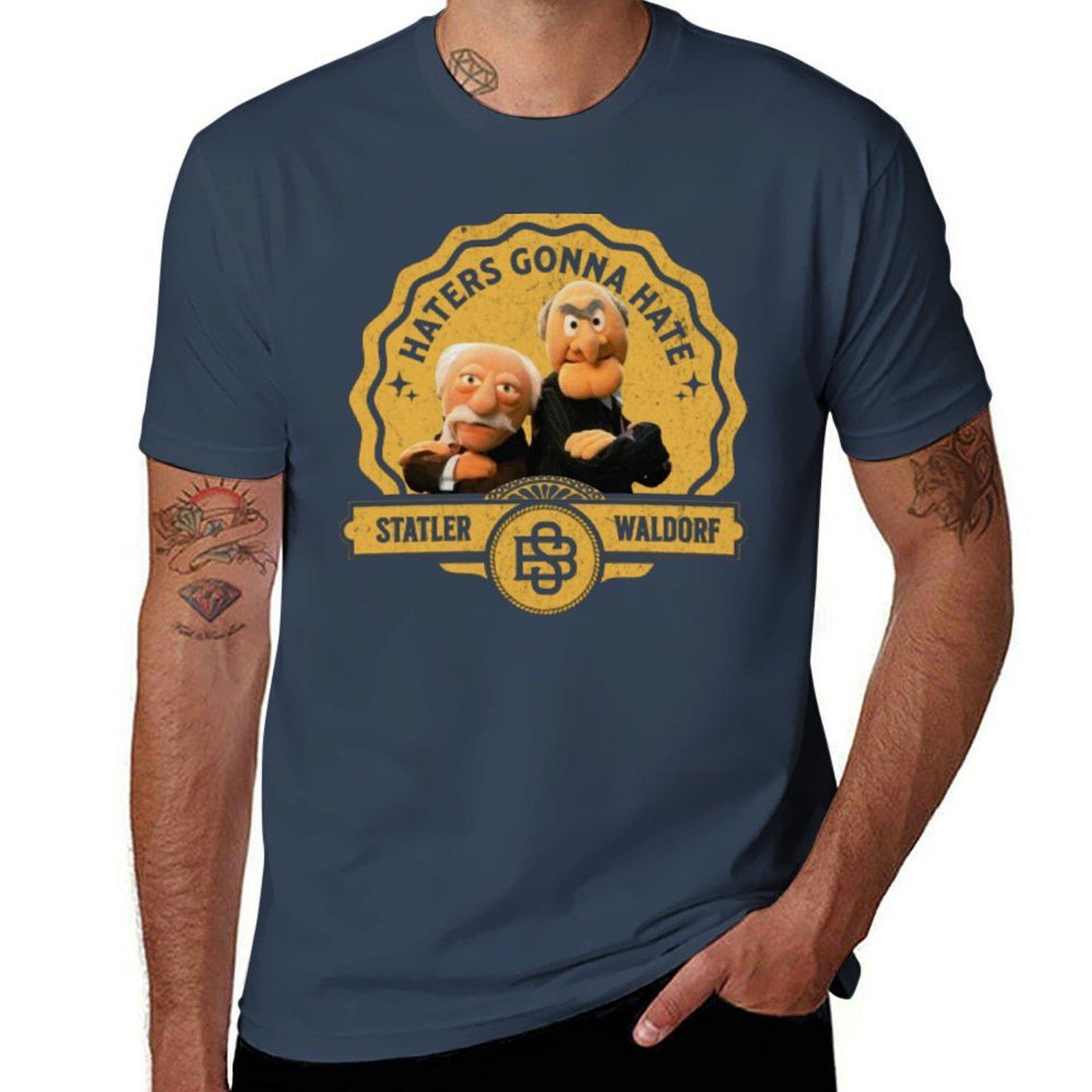 Statler And Waldorf Tshirt Stain Resistant Casual Tee S