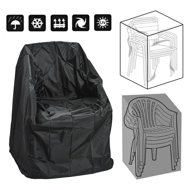Stacked Chair Cover Storage Bag 210D Oxford cloth Dustproof Waterproof Chair Sofa Protector Cover Outdoor Garden Furniture Cover