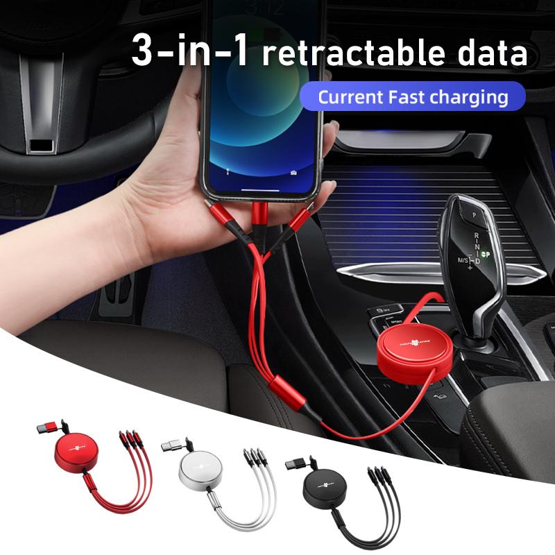For BMW Mobile Data Cable Multifunctional Telescoping Fast Charging X1 X3 X5 E39 E46 E90 F20 E60 F30 E36 F10 E87 E70 E91