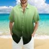 Men's Fashion Casual Loose Hawaiian Print Short-sleeved Shirt