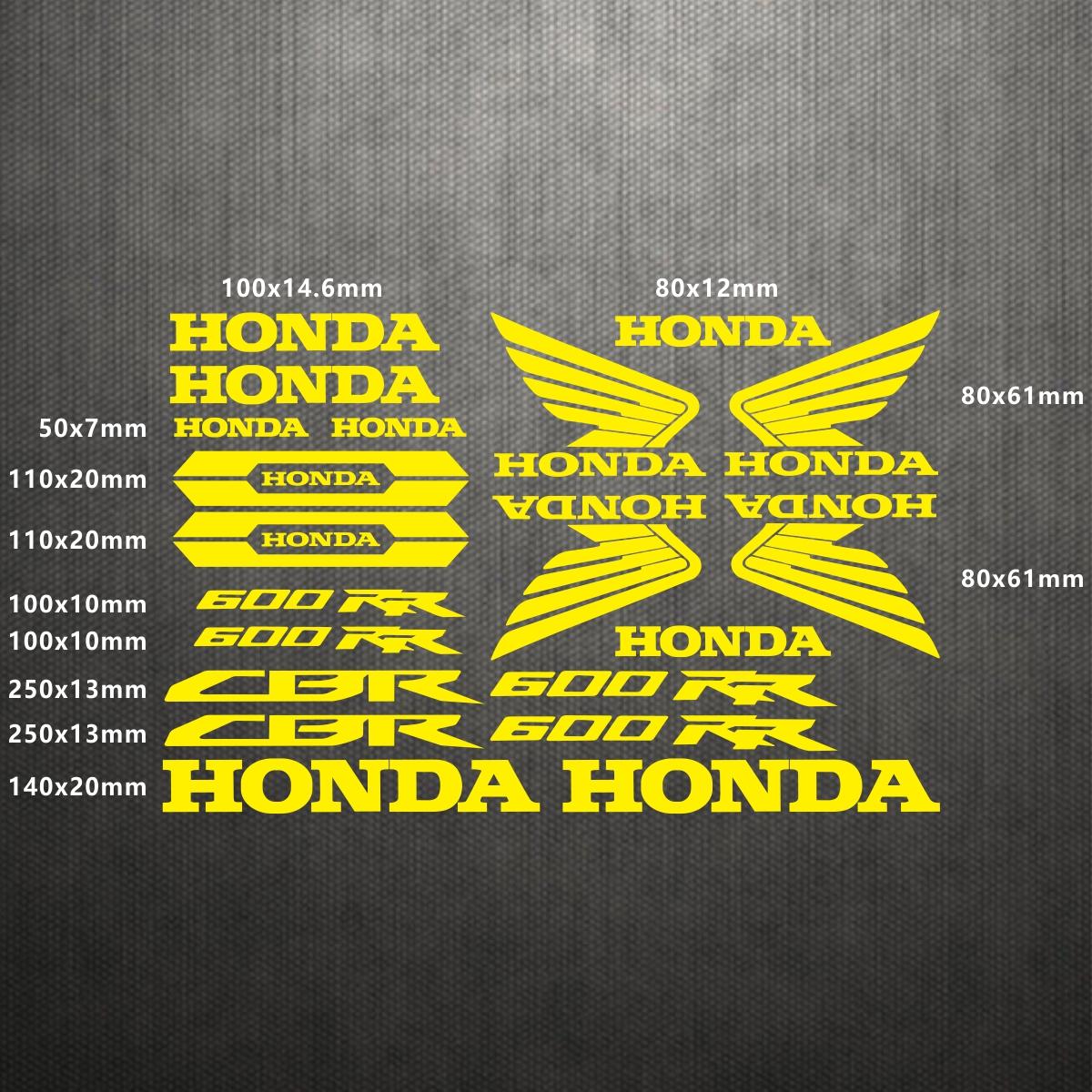 AAADG1 For Honda CBR600RR Stickers Logo Motorcycle Tank Helmet Decals Waterproof