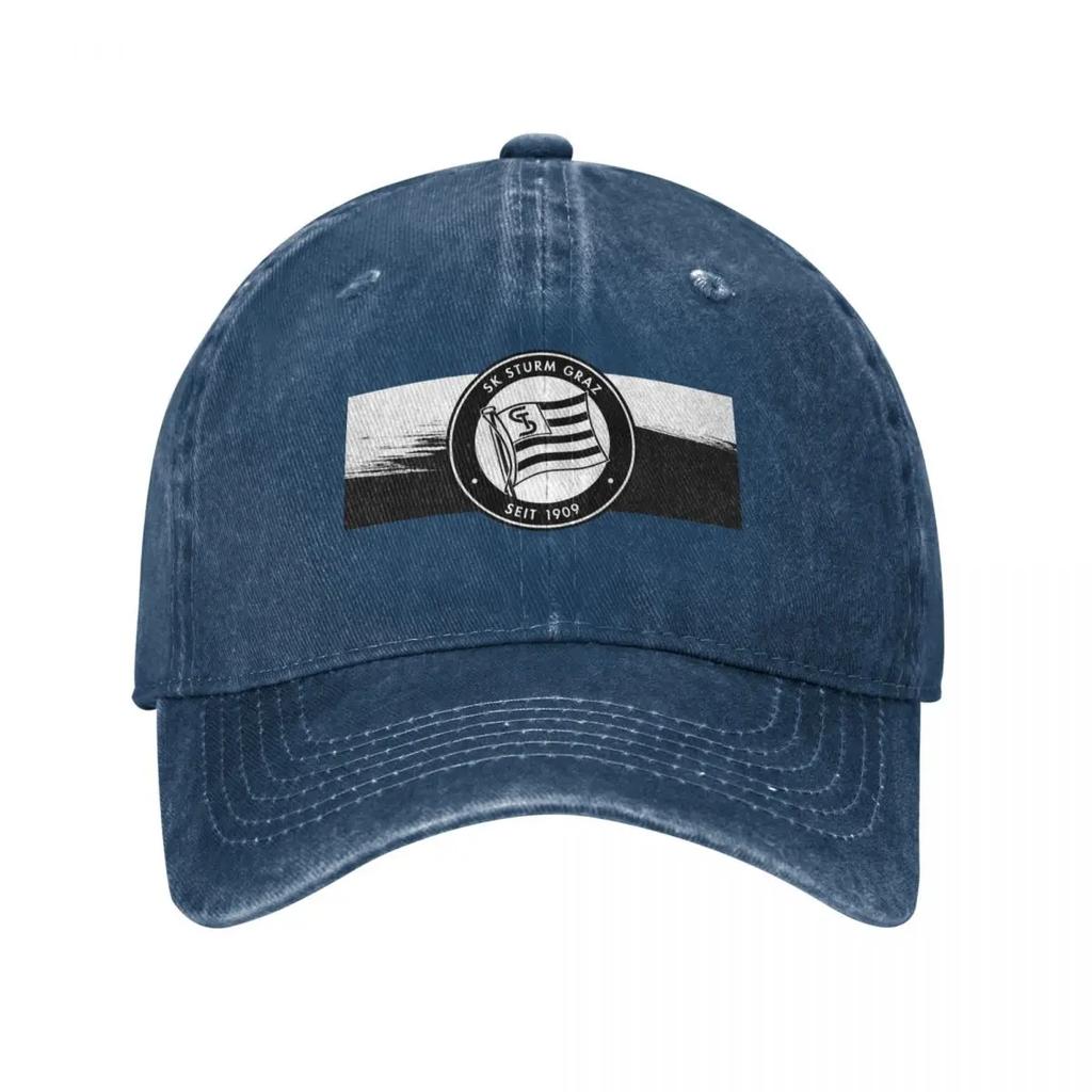 SK Sturm Graz Die Schwoazn Baseball Cap cute winter hats for Unisex tactical cap black For Women  Unisexs