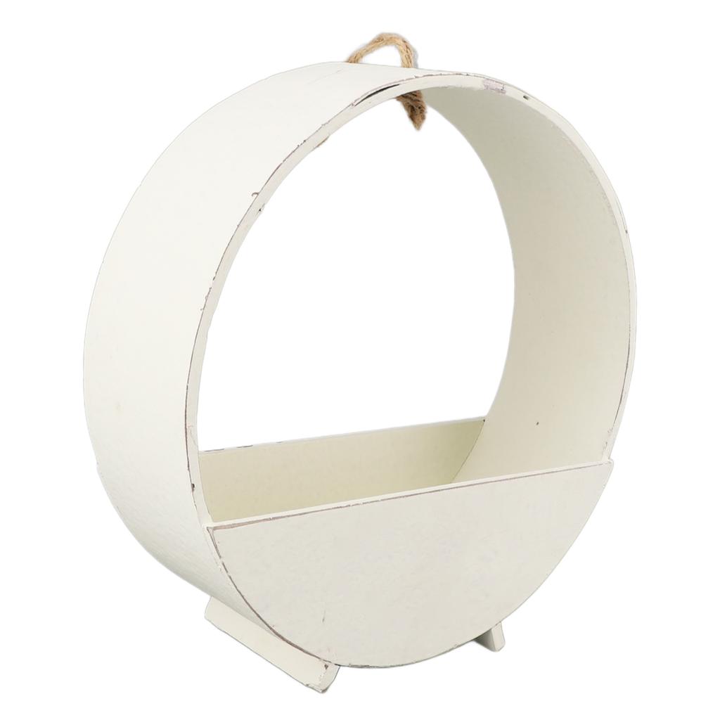 Binnen Wandhangend Rond Plantenbak Rustiek Ronde Houten Hangende Plantenbak voor s