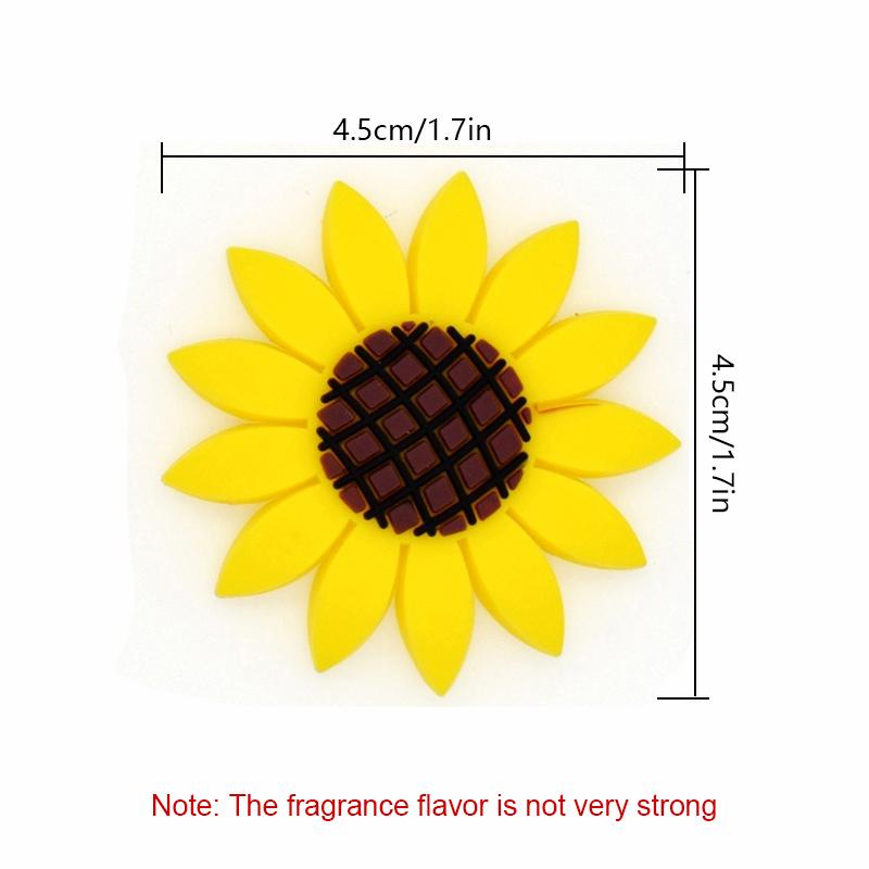 2pcs Car Fashion Multiflora Sunflower Car Air Outlet Fragrant Perfume Clip Air Freshener Diffuser For Women Interior Vent Clip Air Fresheners 2