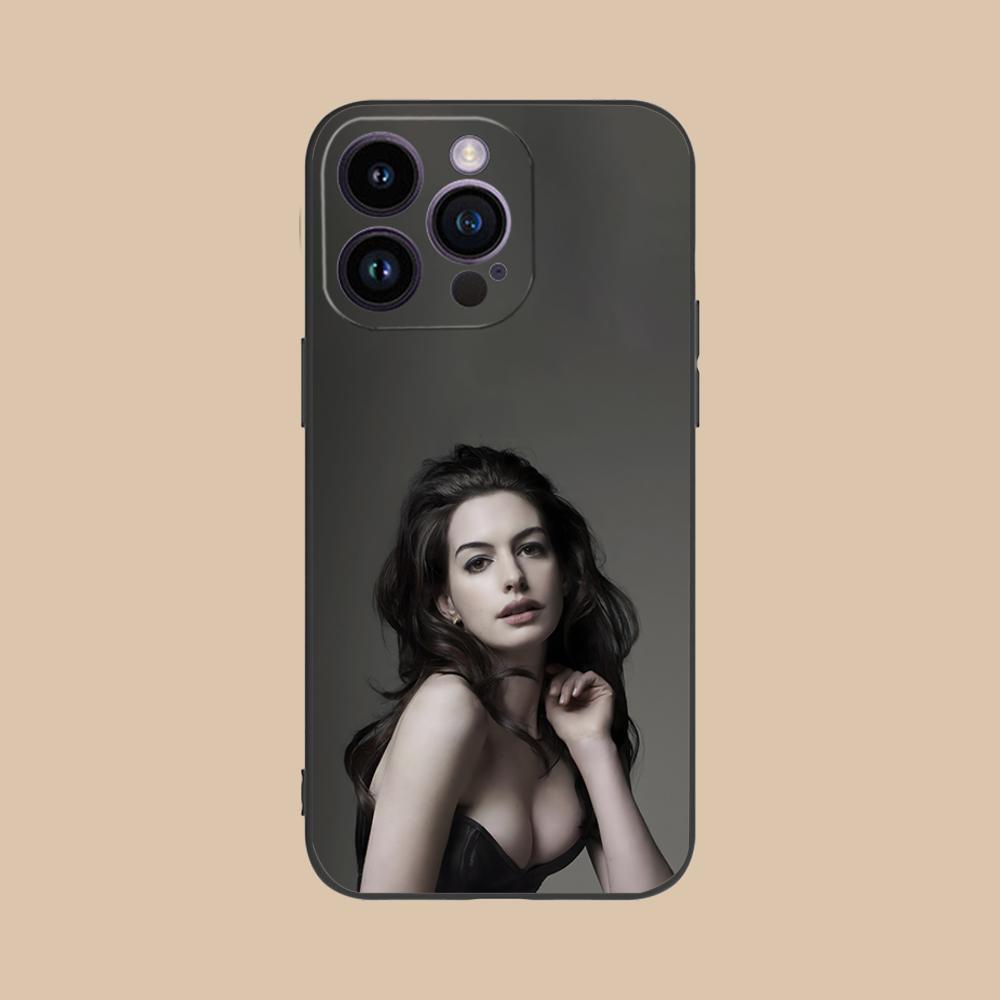 Anne Hathaway Mobile Phone Case for iPhone 17 16 15 14 13 12 11 X XR XS 8 7 Air Pro Max Plus Mini Colorful Cover Luxury Cover