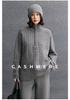 Soft Cashmere Women's Loose Half-Zip Pullover Knit Sweater - Autumn/Winter 2026 Collection