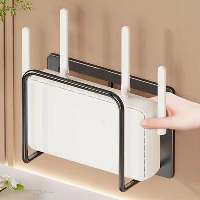Wall Mount Holder Router Shelf No-Drill Router Storage Box Cable Management Box  Dorm