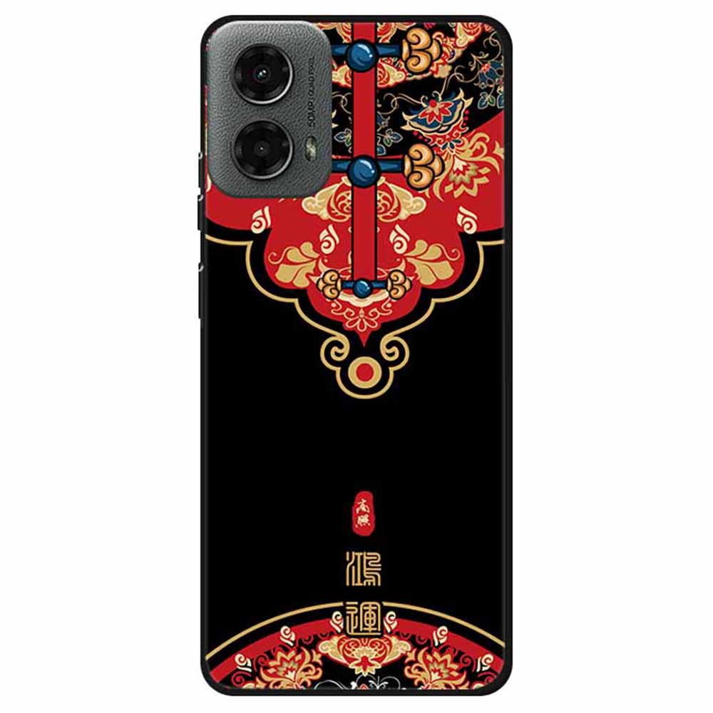 

Для Motorola Мото G 5G (2024)/G Play (2024) 4G Мягкий чехол Уникальный дизайн узора Тонкий ТПУ чехол для телефона Fortunate Arrival