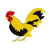 Chicken Rooster Brooch Pin, Acrylic Lightweight Farm Animal Jewelry, for Backpacks Hats Jackets Thanksgiving