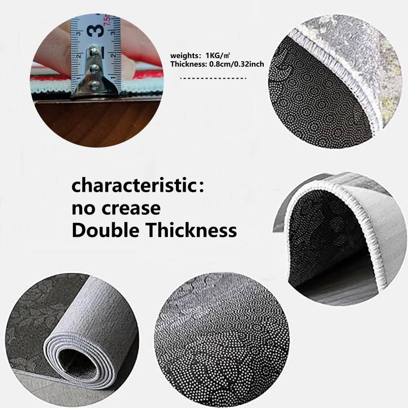 VIKAMA Ins Cream-Style Carpet - Stain-Resistant And Waterproof For Home Decoration, Bedroom Bedside Rug, Cloakroom Floor Mat