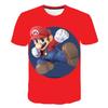 2025 MINISO Summer T-shirt  Super Mario Bros T-shirt Kids Harajuku Fashion Casual T-Shirt Boy Girls Polyester Boys Girls Short Sleeve