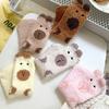 5Pairs Thicken Capybara Fleece Socks Plush Winter Floor Socks Fashion Sleeping Socks Women  Women