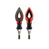 Motorcycle LED Turn Signal Indicator Light Amber Blade Lights Indicator Waterproof Universal Blinkers Flashing Moto Bike Accesso