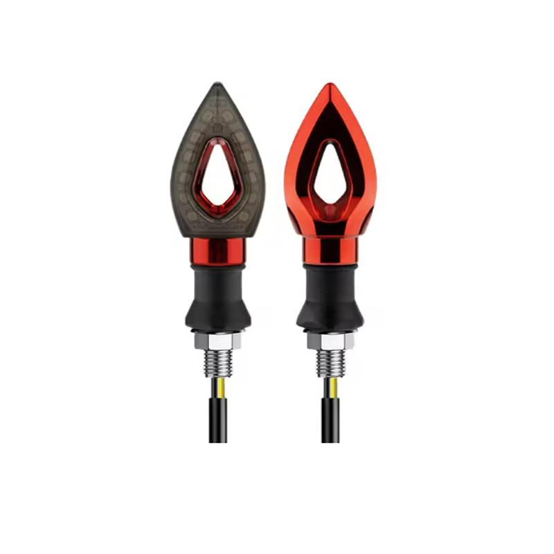 Motorcycle LED Turn Signal Indicator Light Amber Blade Lights Indicator Waterproof Universal Blinkers Flashing Moto Bike Accesso