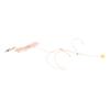 NUOBESTY Wired Telephone Headset with Condenser Microphone Beige Wearable Microphone for Voice Amplifier Office Stage Performance Teacher Tour Guide