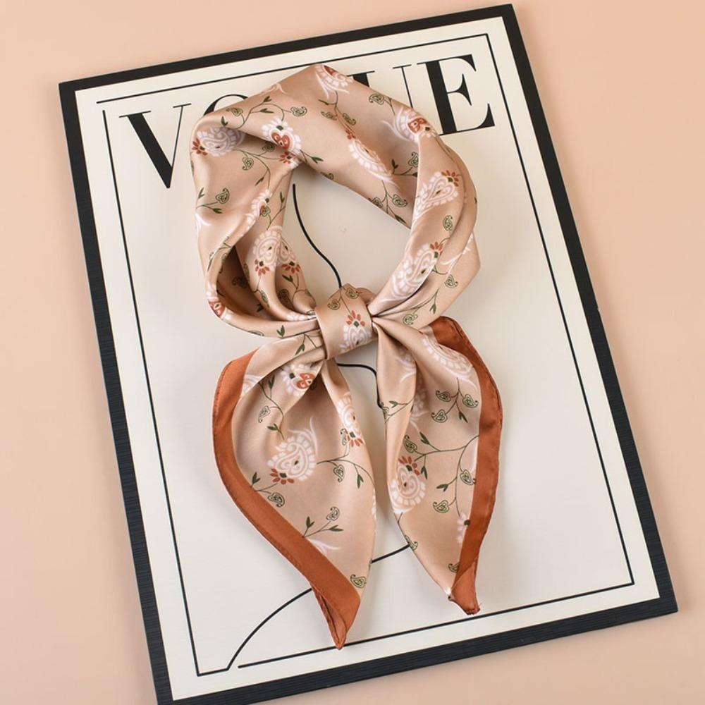 Casual Women's Hairbands Printed Shawls Wraps Fashion Square Scarf  for Women