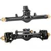 OGRC +4mm Aluminum Axles with Double Joint Shafts and Brass Steering Knuckles for RC Crawler Car Axial SCX24 1/24 Upgrade Parts