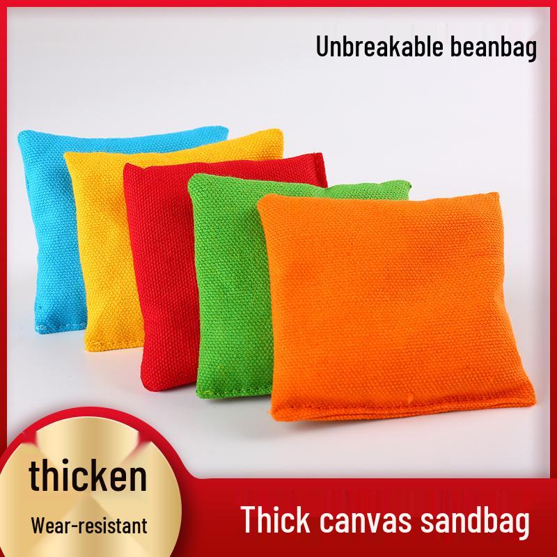 

Kids Square Canvas Beanbag Throw Pillow - Thickened, Solid Color