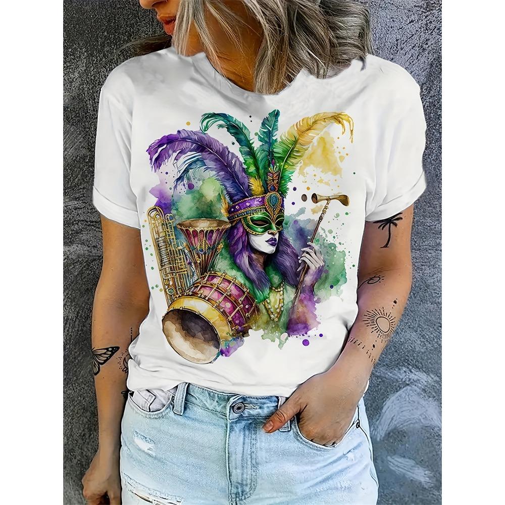 New Summer Ladies Short Sleeve T Shirt Spotted Printed Short Sleeve Casual T Shirt Ladies Elegant Loose T Shirt Fashion Clothing