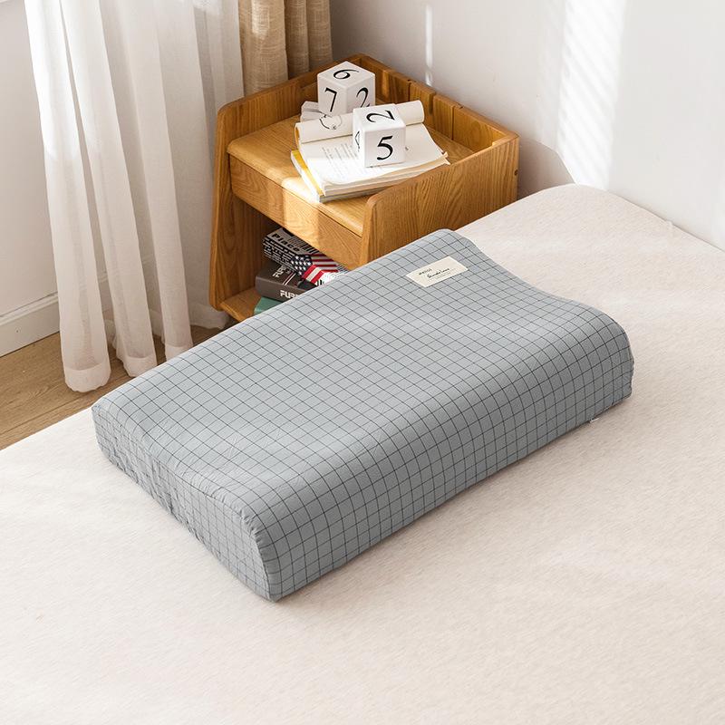 Latex Memory Pillow with Cotton Pillowcase for Children, 50x30cm, Washable, Four Seasons Use, Pillowcase 60x40cm.