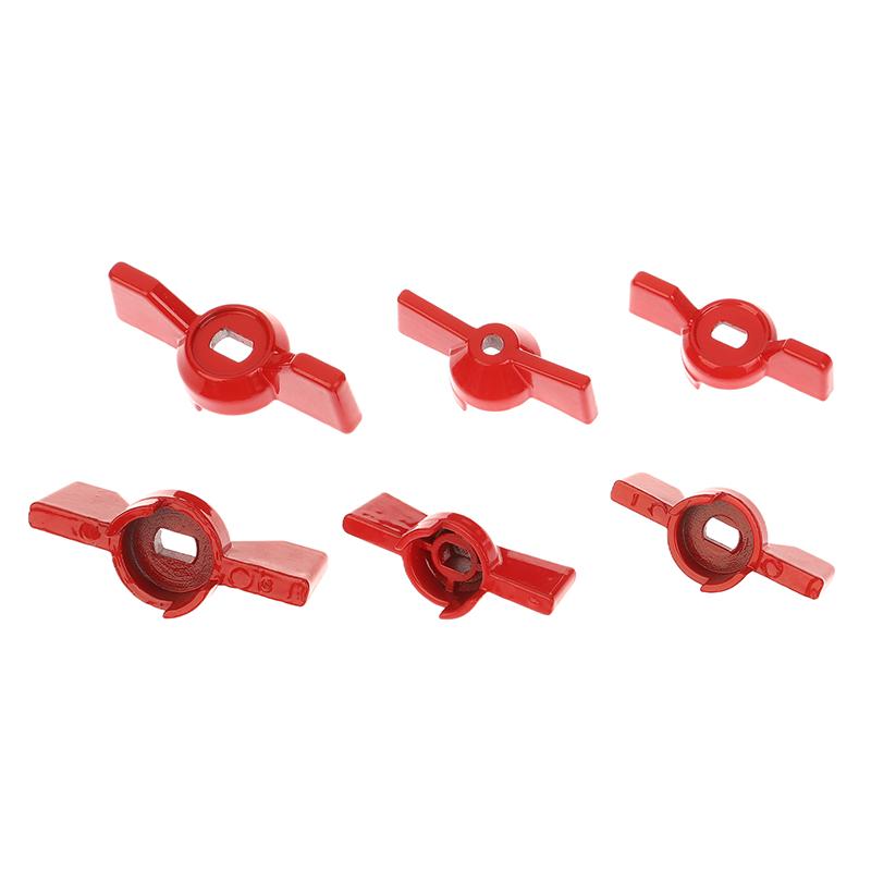 2Pcs Aluminum Handle Valve Handle Ball Valve Handle Wrench Red Butterfly Handle Accessories