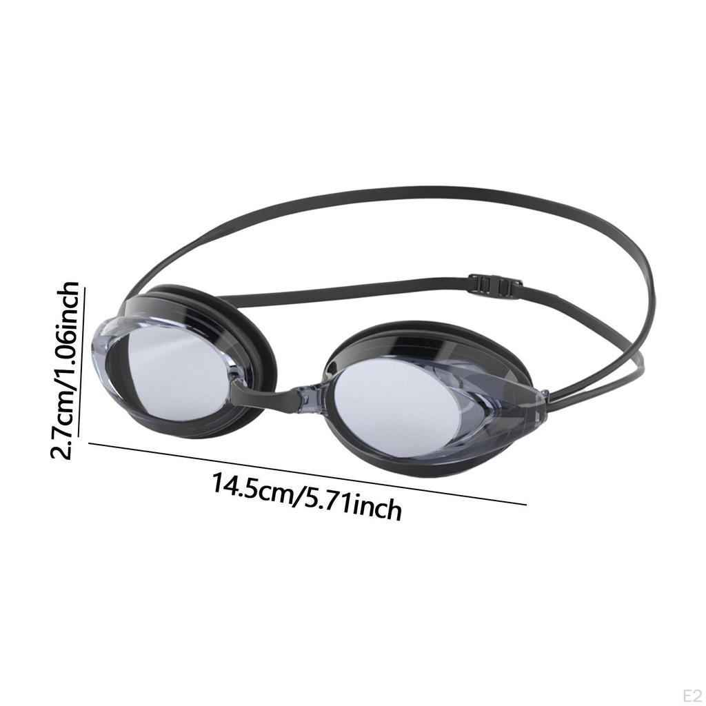Silicone Swimming Goggles Eyewear Leakproof Clear View Double Straps Soft Glasses for Men