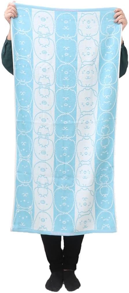 Marushin Bath Towel Sumikkogurashi Korokoro Sumikko Line 60 X 120cm Cute Girl Bath Towel Large Towel Cotton 6575039400 Approx. San-X