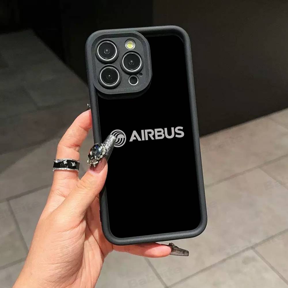 A-Airbus Logo Phone Case For IPhone 17 16 15 14 13 12 11 Air Plus Pro Max Soft Back Cover