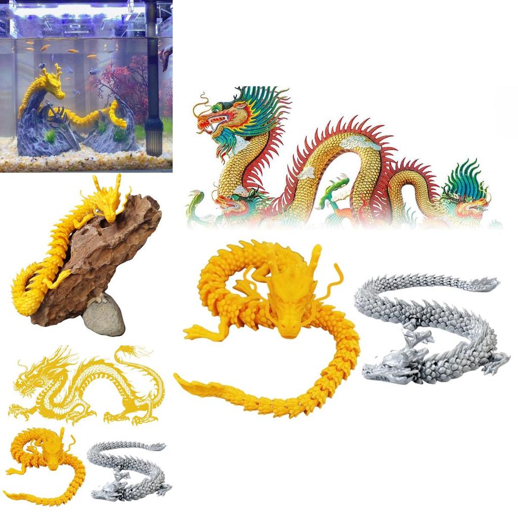 Creative Model Handicraft Of Chinese Dragon With Articulated Joints