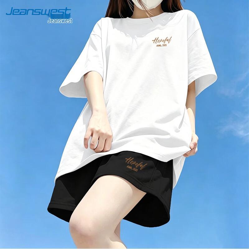 Jeanswest Women s Summer Pure Cotton T-shirt & Shorts Set XL