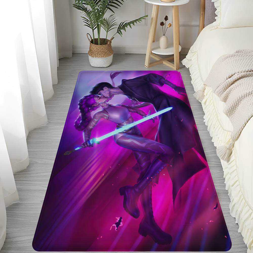 Kpop Dämonenjäger Korea Mädchen Anime Fußmatte INS Stil Weich Schlafzimmer Boden Haus Waschküche Matte Rutschfest Haushalts Teppiche